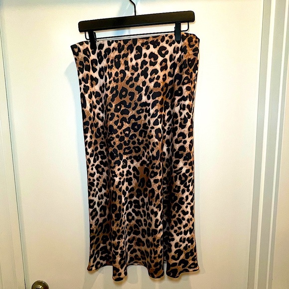 The Drop Women's Maya Silky Slip Skirt | L - Picture 5 of 9